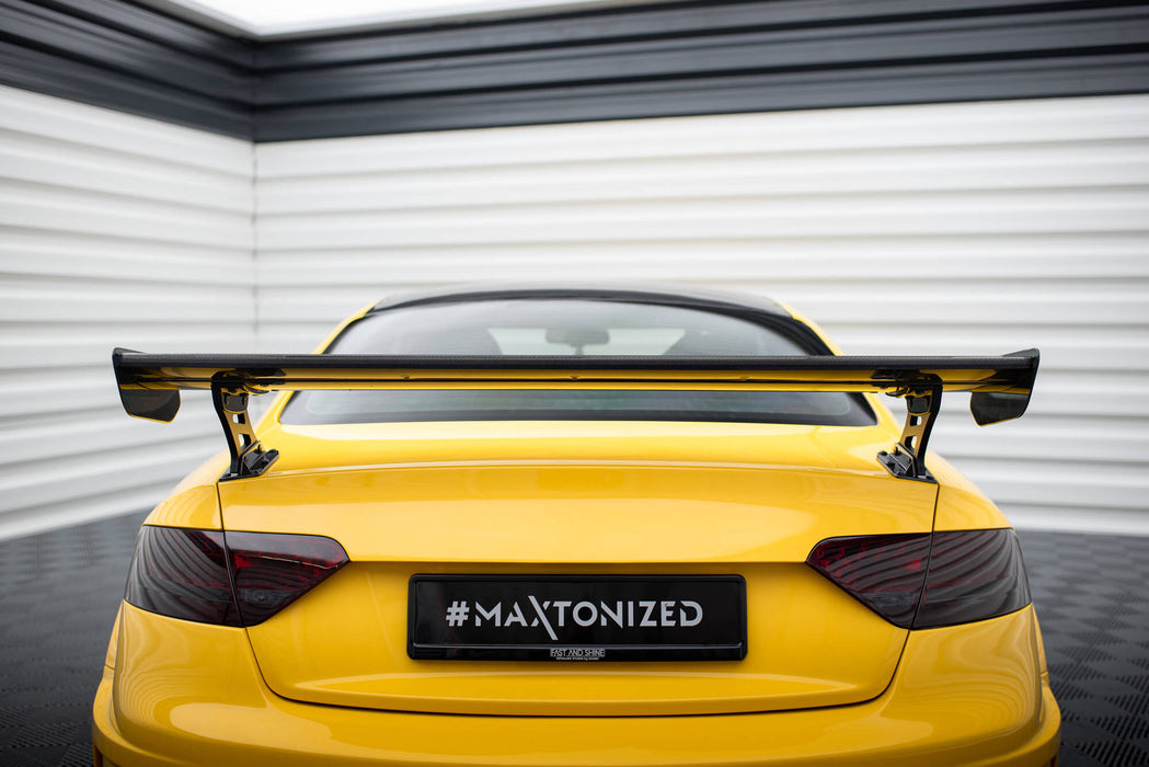 Maxton Design Carbon Spoiler With External Brackets Uprights Audi A5 Coupe 8T