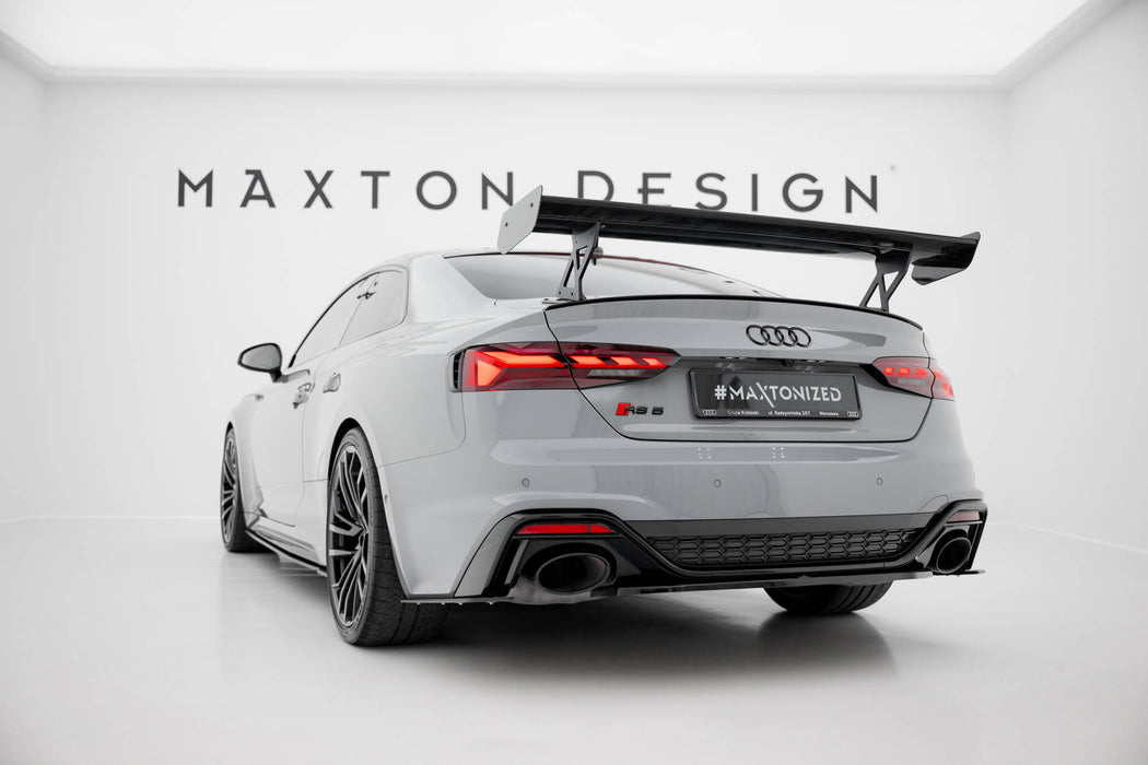 Maxton Design Carbon Spoiler With External Brackets Uprights V.1 Audi A5 / A5 S-Line / S5 / RS5 Coupe F5 / F5 Facelift