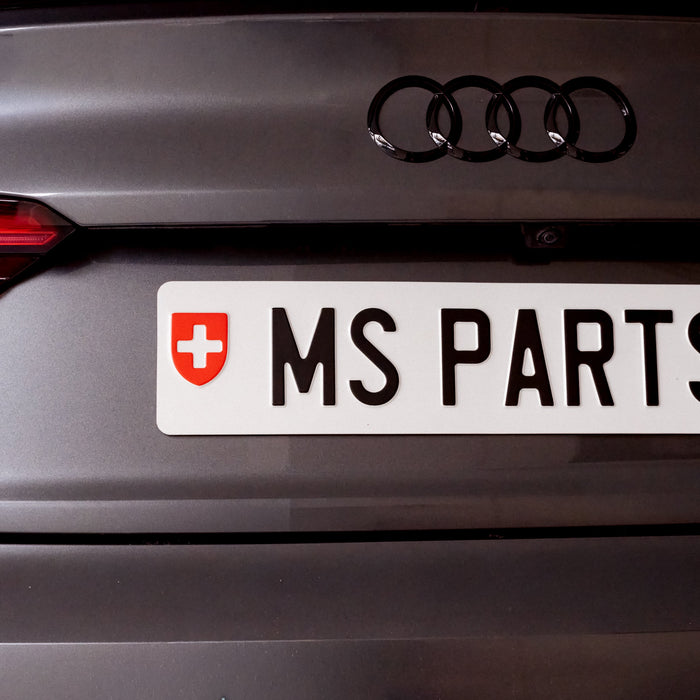 MS Parts Musterschild ohne umlaufenden Rahmen am Audi S5