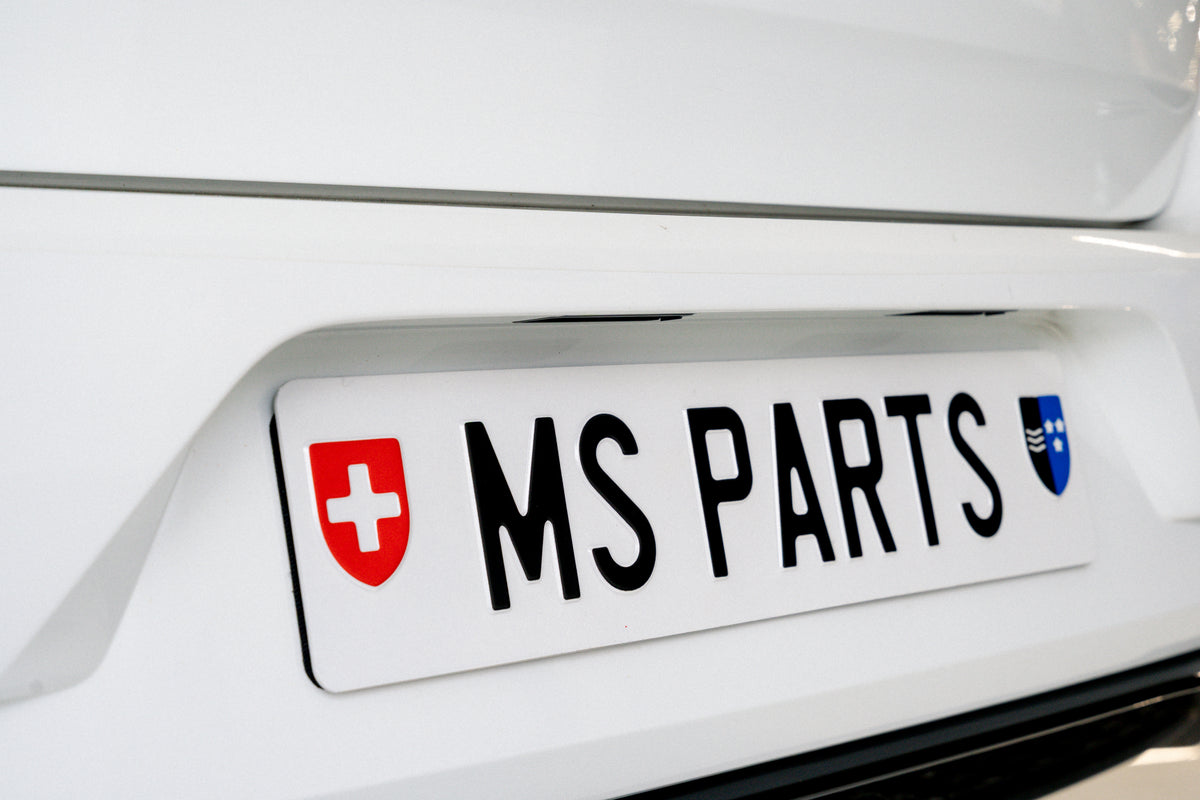 MS Parts Klett-Kennzeichenhalter – rahmenlos, ohne Bohren