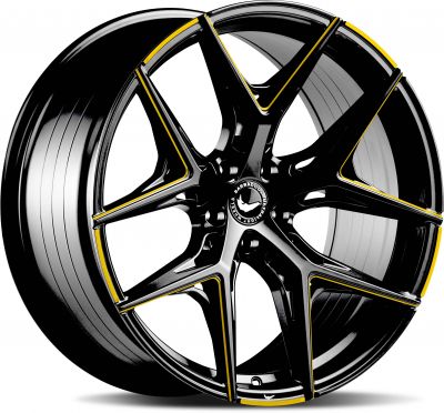 Barracuda Razzer Mattblack gefräst YELLOWGOLD FLASHCOLOR