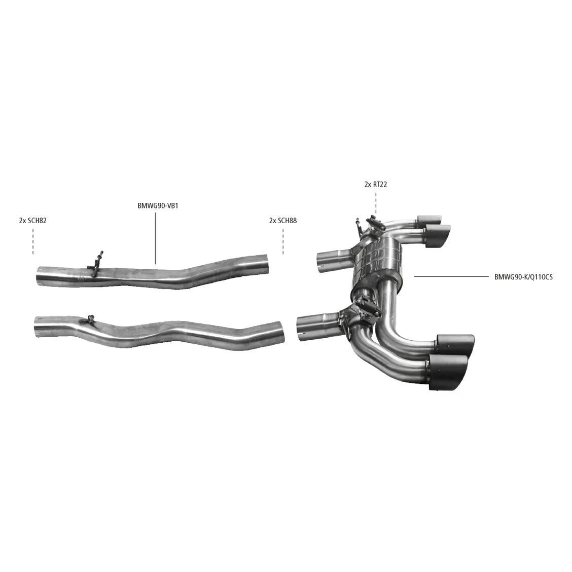Bastuck Sportauspuffanlage BMW M5 G90 G99