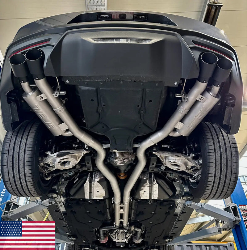 GRAIL Klappenabgasanlage für Ford Mustang Gen. 7 5.0 GT V8 S650, 2 Endrohre (ab 2024, US)