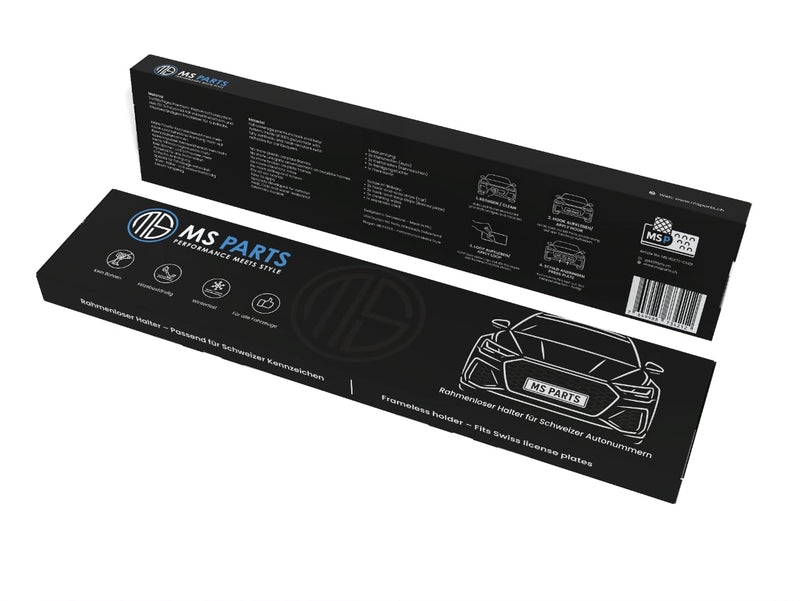 MS Parts ORIGINAL Set für Schweizer Kennzeichen Limited Edition