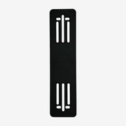 MS Parts Montageplatte Fahrzeugfront aus schwarz eloxiertem Aluminium