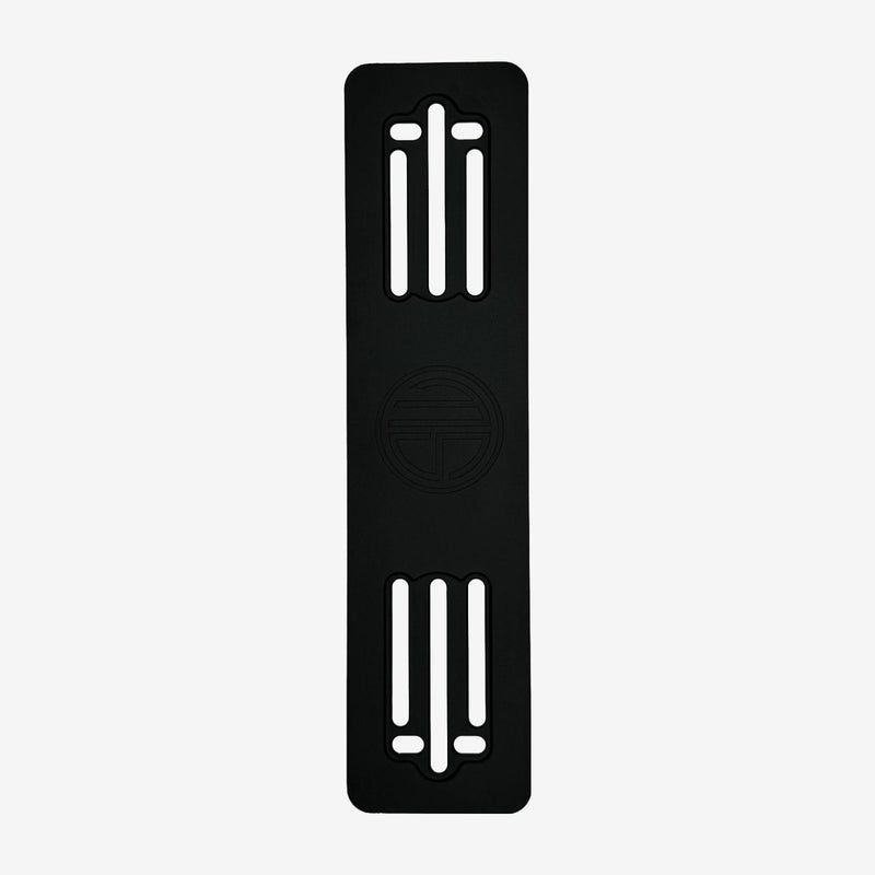 MS Parts Montageplatte Fahrzeugfront aus schwarz eloxiertem Aluminium