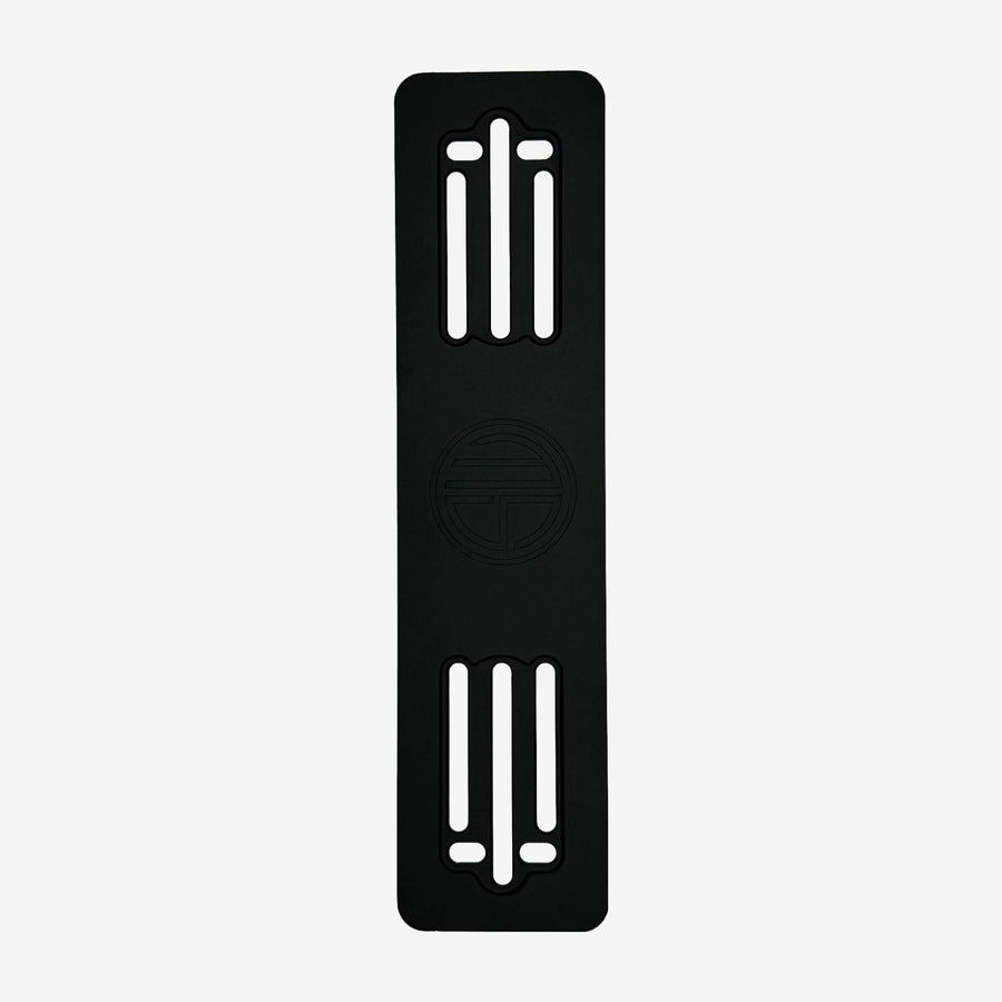 MS Parts Montageplatte Fahrzeugfront aus schwarz eloxiertem Aluminium