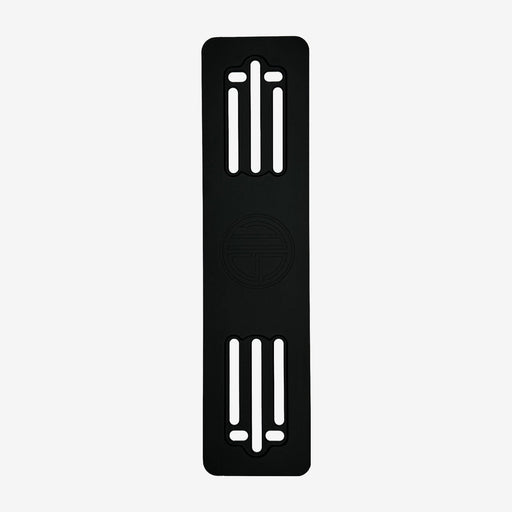 MS Parts Montageplatte Fahrzeugfront aus schwarz eloxiertem Aluminium