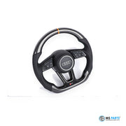 MS Parts Custom Carbon-Lenkrad für Audi B9 mit farbiger 12-Uhr-Markierung