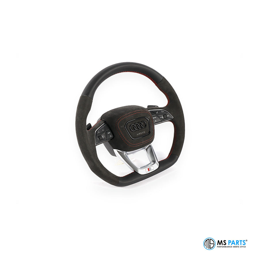 MS Parts Custom Carbon-Lenkrad für Audi Q5 mit Sichtcarbon und Alcantara