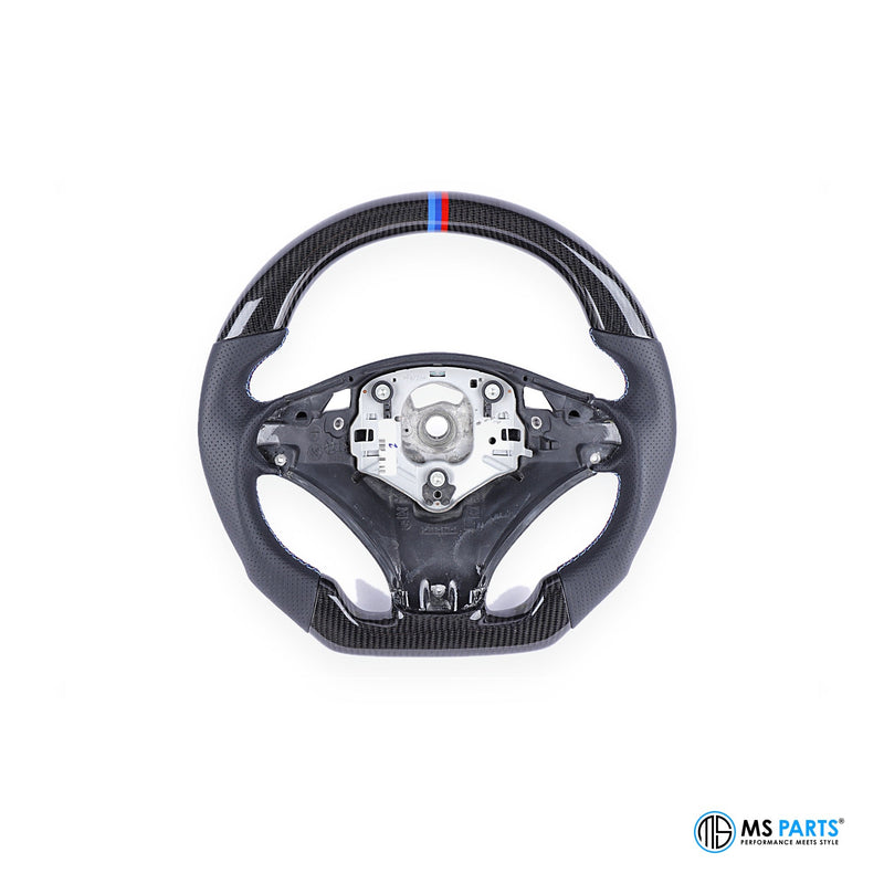 MS Parts Custom Carbon-Lenkrad für BMW E-Serie ohne Airbag, Blick auf die Nabe