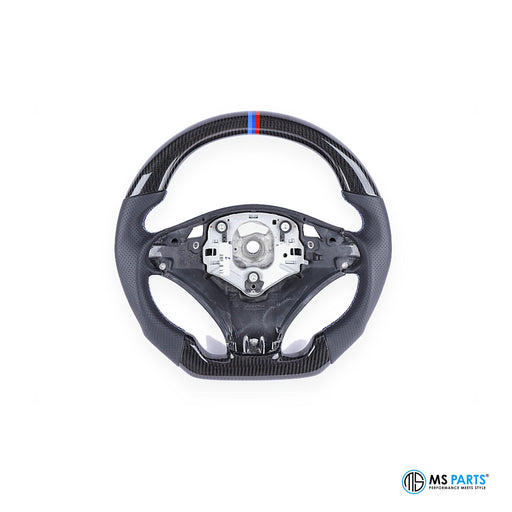 MS Parts Custom Carbon-Lenkrad für BMW E-Serie ohne Airbag, Blick auf die Nabe