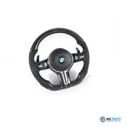 MS Parts Custom Carbon-Lenkrad für BMW F-Serie, Sichtcarbon mit M-Streifen bei 12 Uhr