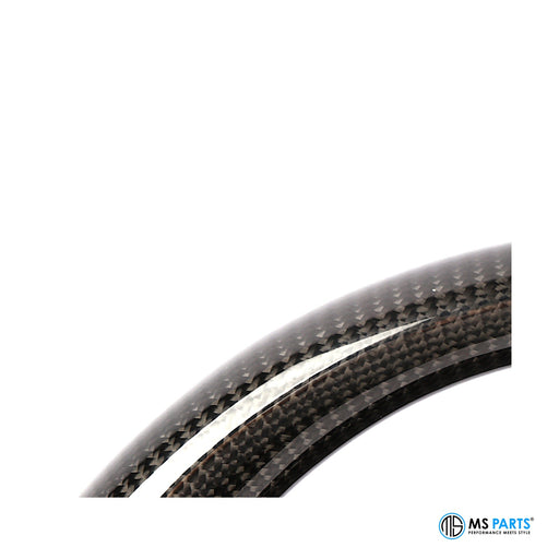 MS Parts Custom Carbon-Lenkrad, Sichtcarbon am Kranz mit heller Mittelmarkierung (Beispielbild)