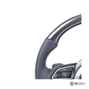MS Parts Custom Carbon-Lenkrad, Übergang Carbon zu Leder am oberen Kranz (Beispielbild)