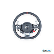 MS Parts Custom Carbon-Lenkrad für VW Golf und GTI (Mk7) mit roter 12-Uhr-Markierung
