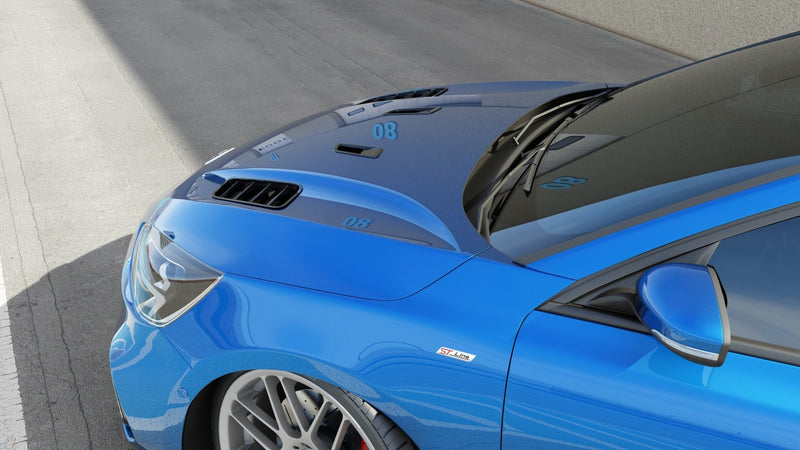 Maxton Design Motorhauben Luftschlitze Ford Focus ST-Line / ST Mk4 (GroÃss)