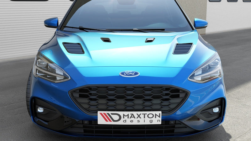 Maxton Design Motorhauben Luftschlitze Ford Focus ST-Line / ST Mk4 (GroÃss)