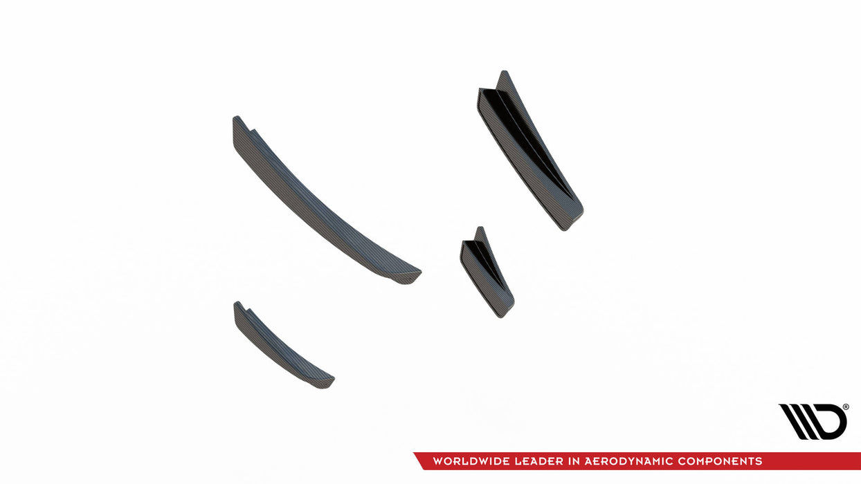 Maxton Design Carbon Fiber Front Bumper Wings (Canards) Prepreg BMW 1 M-Pack /  M135i / 128ti F40