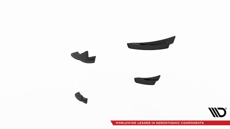 Maxton Design Carbon Fiber Front Bumper Wings (Canards) Prepreg BMW 1 M-Pack /  M135i / 128ti F40
