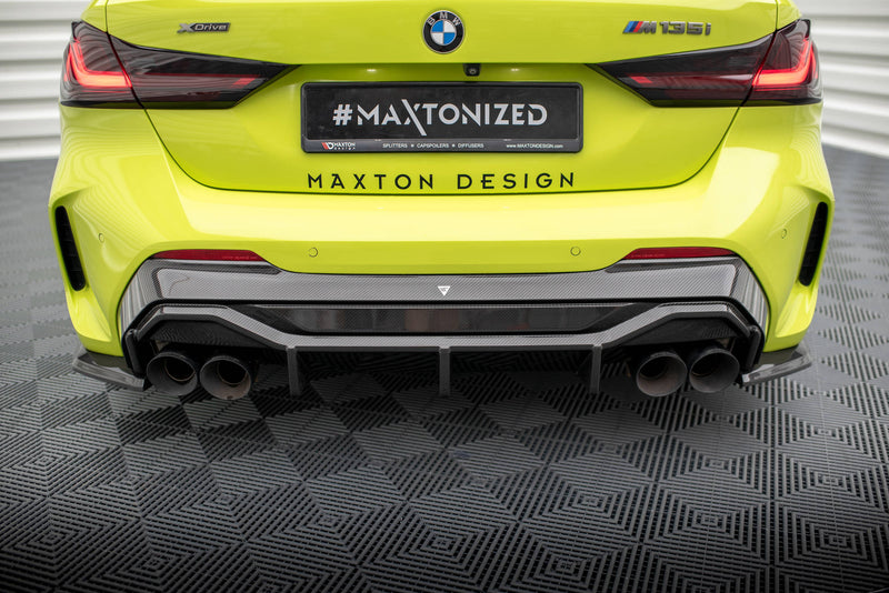 Maxton Design Carbon Fiber Heckansatz Prepreg V.1 + Milltek Sport Exhaust BMW 1 F40 M135i