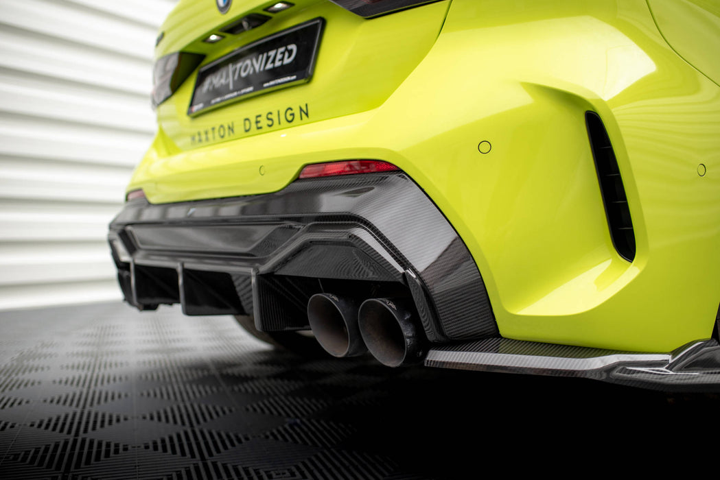 Maxton Design Carbon Fiber Heckansatz Prepreg V.1 + Milltek Sport Exhaust BMW 1 F40 M135i