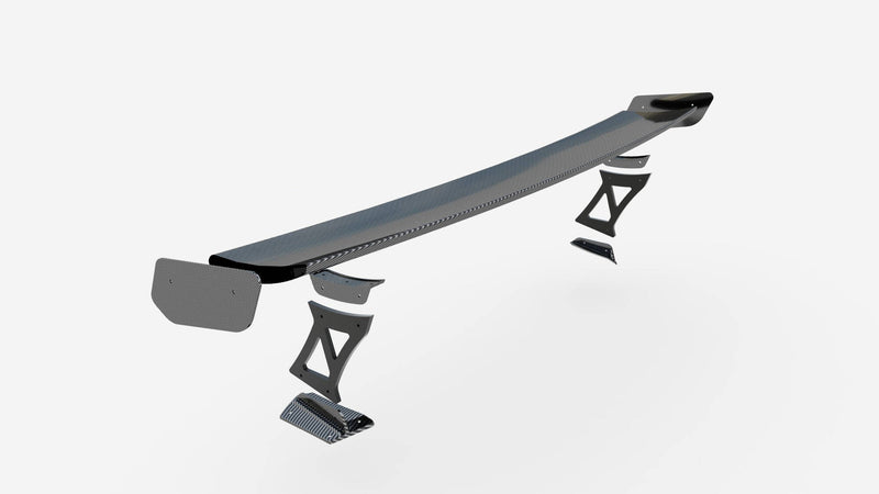 Maxton Design Carbon Fiber Spoiler With External Brackets Uprights BMW M2 G87 / M240i / 2 M-Pack / 2 Standard G42