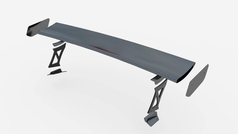 Maxton Design Carbon Fiber Spoiler With External Brackets Uprights BMW M2 G87 / M240i / 2 M-Pack / 2 Standard G42