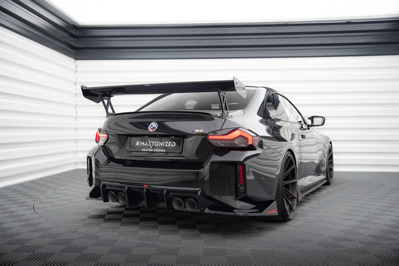 Maxton Design Carbon Fiber Spoiler With External Brackets Uprights BMW M2 G87 / M240i / 2 M-Pack / 2 Standard G42