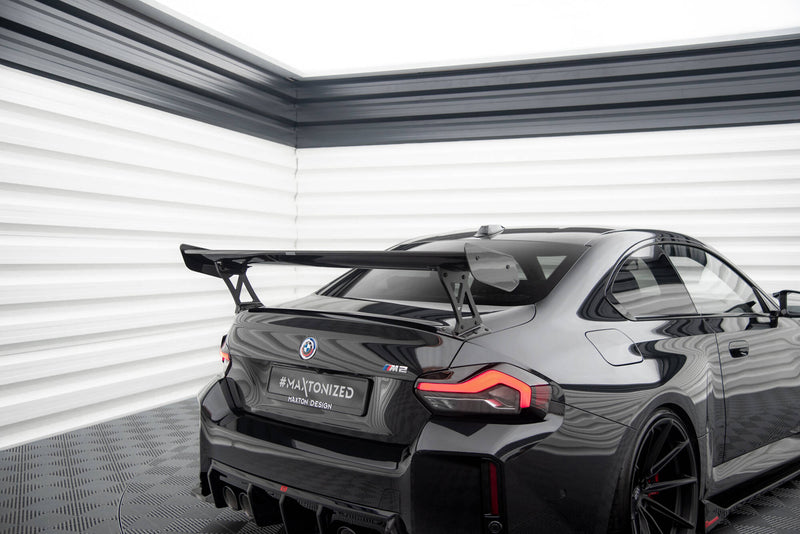 Maxton Design Carbon Fiber Spoiler With External Brackets Uprights BMW M2 G87 / M240i / 2 M-Pack / 2 Standard G42