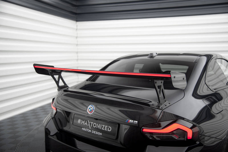 Maxton Design Carbon Fiber Spoiler With External Brackets Uprights +LED light BMW M2 G87 / M240i / 2 M-Pack / 2 Standard G42