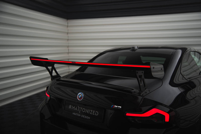 Maxton Design Carbon Fiber Spoiler With External Brackets Uprights +LED light BMW M2 G87 / M240i / 2 M-Pack / 2 Standard G42
