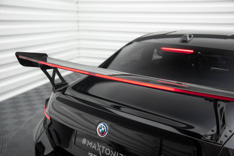 Maxton Design Carbon Fiber Spoiler With External Brackets Uprights +LED light BMW M2 G87 / M240i / 2 M-Pack / 2 Standard G42