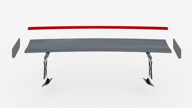 Maxton Design Carbon Fiber Spoiler With External Brackets Uprights +LED light BMW M2 G87 / M240i / 2 M-Pack / 2 Standard G42