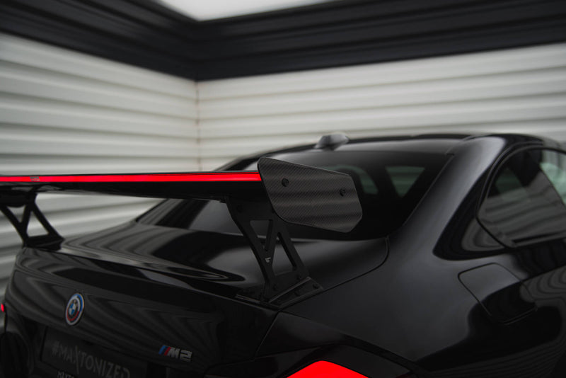 Maxton Design Carbon Fiber Spoiler With External Brackets Uprights +LED light BMW M2 G87 / M240i / 2 M-Pack / 2 Standard G42