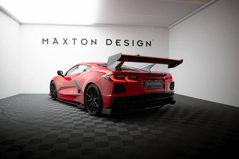 Maxton Design Carbon Spoiler + LED Chevrolet Corvette C8