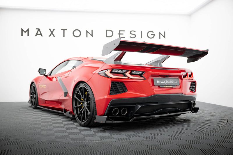 Maxton Design Carbon Spoiler + LED Chevrolet Corvette C8