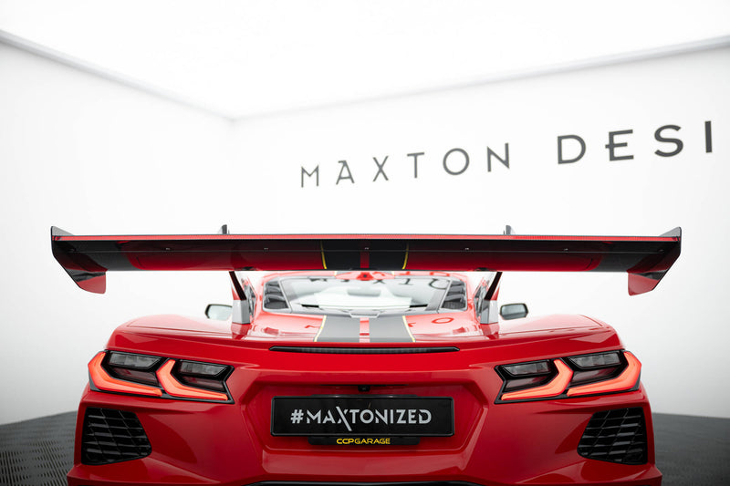 Maxton Design Carbon Spoiler + LED Chevrolet Corvette C8