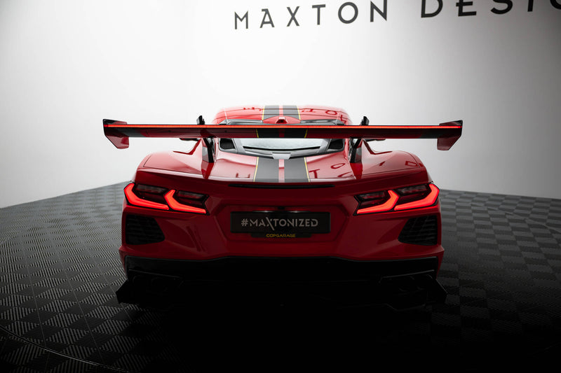 Maxton Design Carbon Spoiler + LED Chevrolet Corvette C8