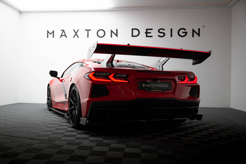 Maxton Design Carbon Spoiler + LED Chevrolet Corvette C8