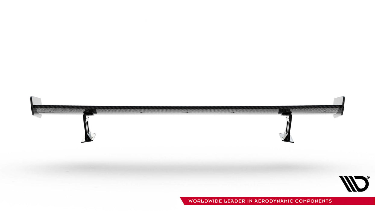 Maxton Design Carbon Spoiler With External Brackets Uprights  Audi A3 / A3 S-Line / S3 / RS3 Sedan 8V / 8V Facelift