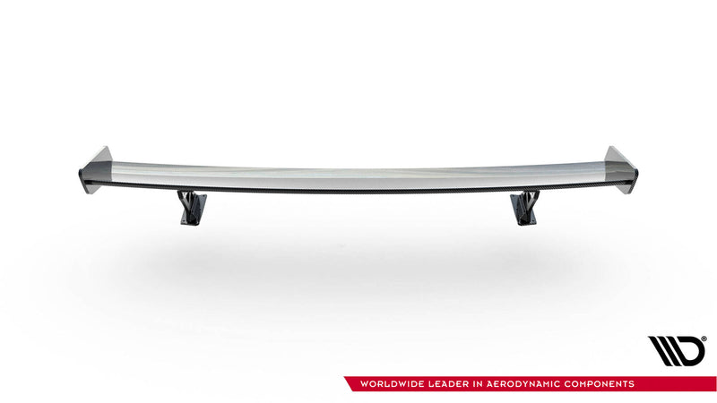 Maxton Design Carbon Spoiler With External Brackets Uprights  Audi A3 / A3 S-Line / S3 / RS3 Sedan 8V / 8V Facelift