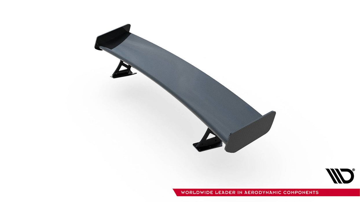 Maxton Design Carbon Spoiler With External Brackets Uprights  Audi A3 / A3 S-Line / S3 / RS3 Sedan 8V / 8V Facelift