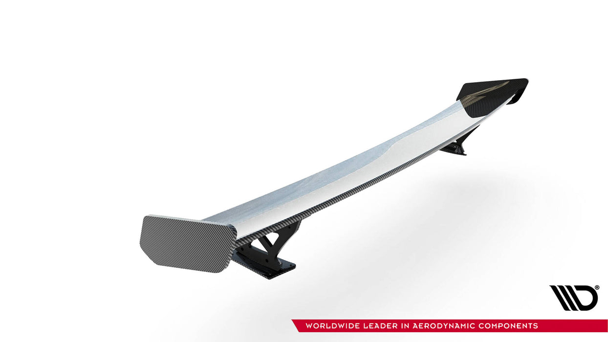Maxton Design Carbon Spoiler With External Brackets Uprights  Audi A3 / A3 S-Line / S3 / RS3 Sedan 8V / 8V Facelift