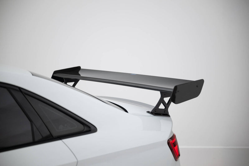 Maxton Design Carbon Spoiler With External Brackets Uprights  Audi A3 / A3 S-Line / S3 / RS3 Sedan 8V / 8V Facelift