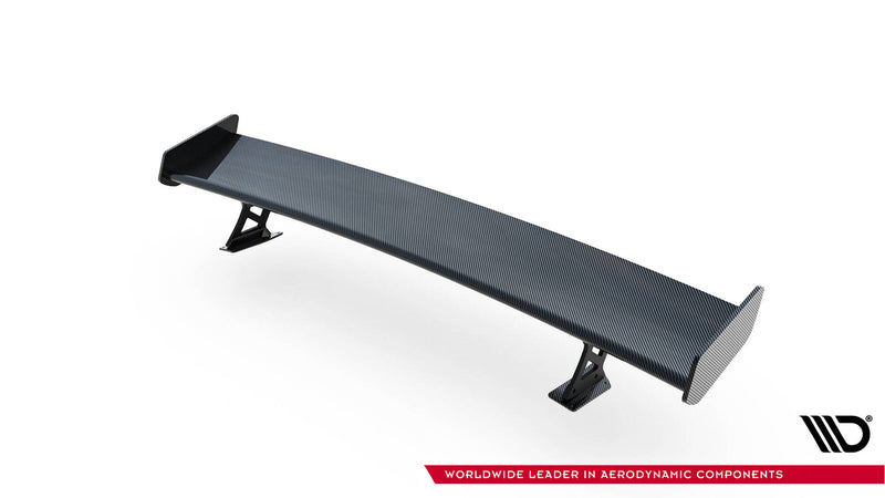 Maxton Design Carbon Spoiler With External Brackets Uprights  Audi A3 / A3 S-Line / S3 / RS3 Sedan 8V / 8V Facelift