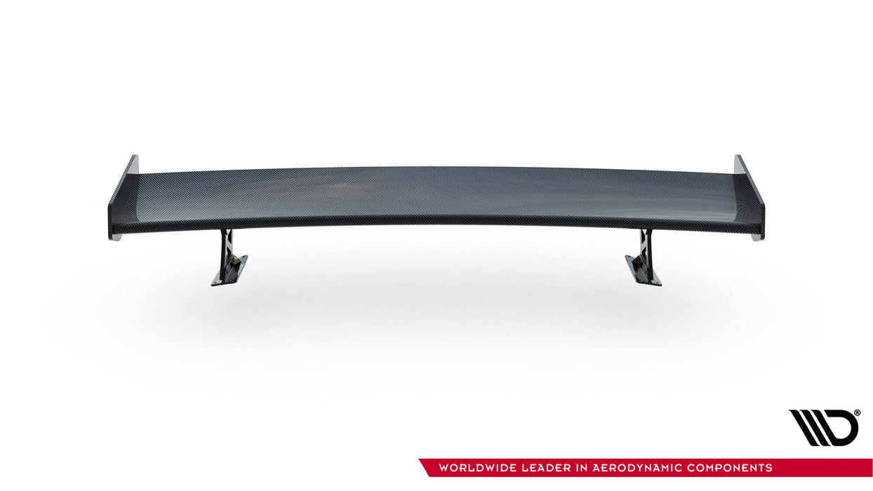 Maxton Design Carbon Spoiler With External Brackets Uprights  Audi A3 / A3 S-Line / S3 / RS3 Sedan 8V / 8V Facelift