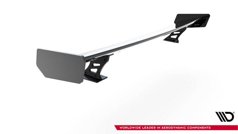 Maxton Design Carbon Spoiler With External Brackets Uprights  Audi A5 Coupe 8T