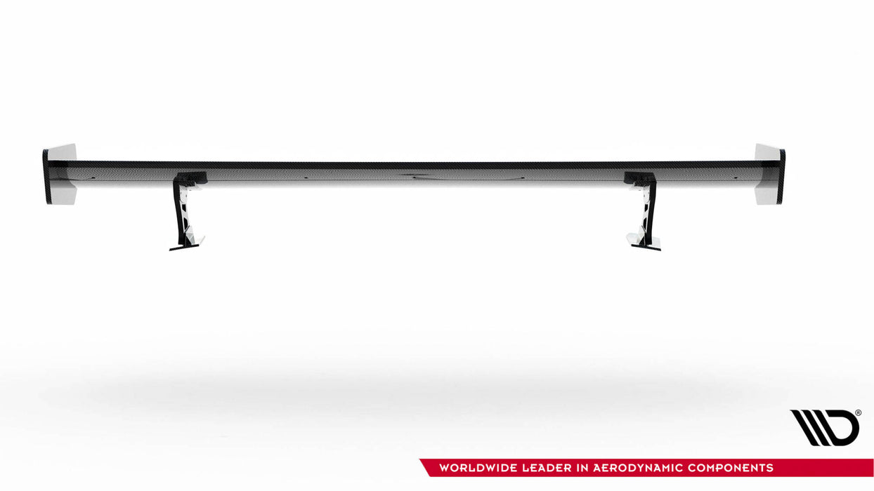 Maxton Design Carbon Spoiler With External Brackets Uprights  Audi A5 Coupe 8T