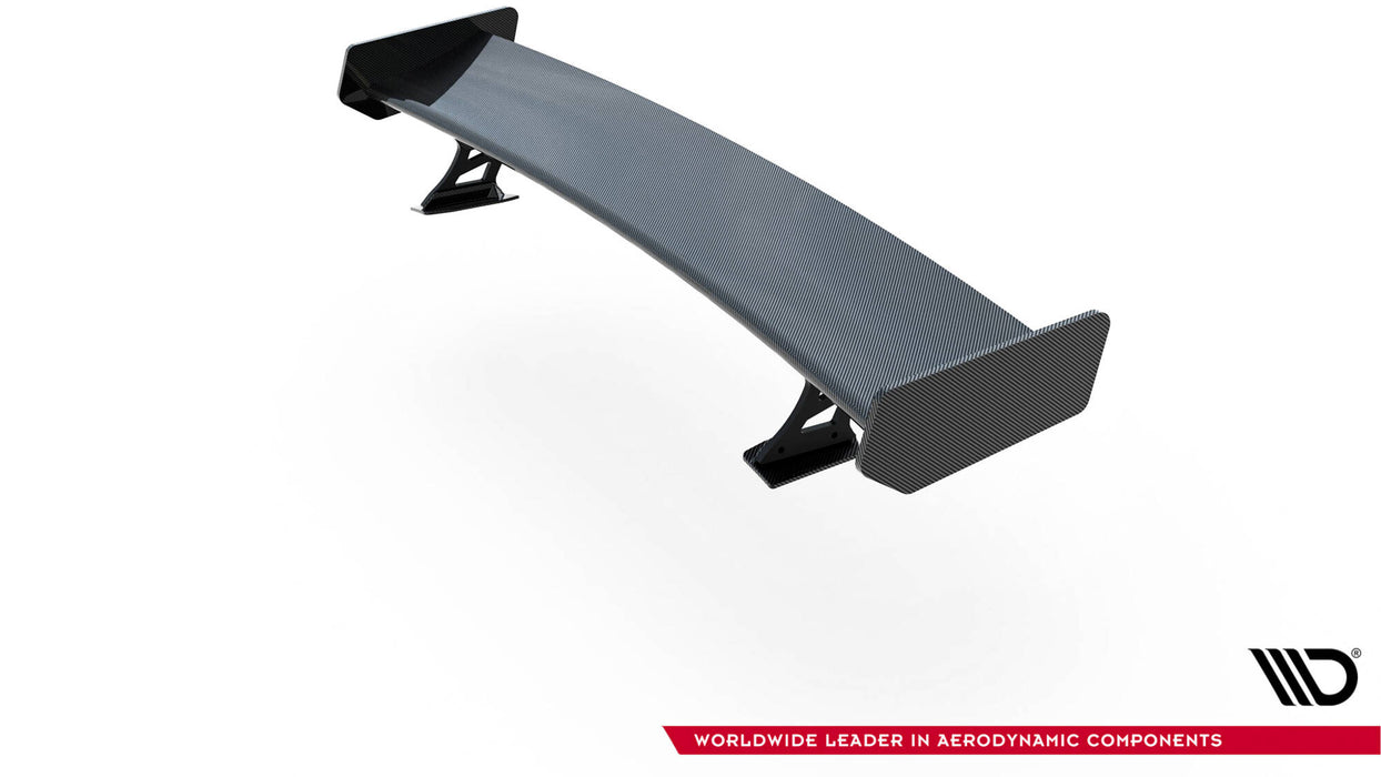 Maxton Design Carbon Spoiler With External Brackets Uprights  Audi A5 Coupe 8T